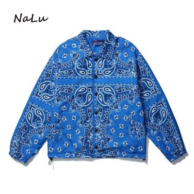 China Custom Bandana Bandana Jackets Mens Retro Paisley Block Jackets Color Jackets for sale