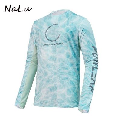 China Breathable Sun Protection Breathable Custom UV Protection Long Sleeve Quick Dry Sublimation Fishing Shirt for sale