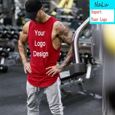 China Bodybuilding Men Fitness Gym Sports Custom Viable Custom Wholesale Tank Top for sale