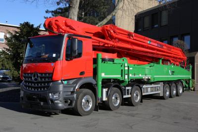 China Secondhand Concrete Pump Truck 65m Heavy Equipment Mercedes Benz Cylinder Type Structure for sale