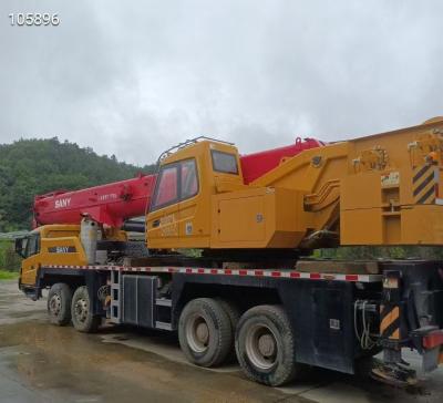 China Hydraulischer Geradearm Mobilfahrzeugkran 50 Tonnen Maximale Arbeitshöhe 45,5 Meter Direktquelle 2021 Jahr Produktion zu verkaufen