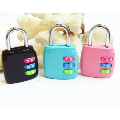 China 3 Digital Luggage PadLock with Color for sale