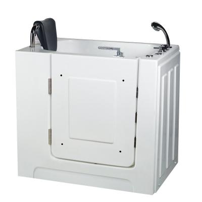 Chine Corner Free Standing Acrylic Shower Style Open Door Combo Bathtub with Drain for Elderly à vendre