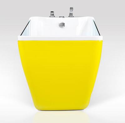 中国 Sustainable Acrylic Baby Massage Bathtub Kid Spa Tub With Side Glass 販売のため