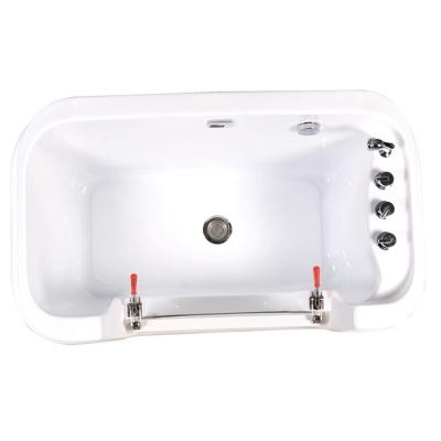 中国 Viable Side Door Removable Dog Tub Pet Tub Acrylic Pet Bath Tub 販売のため