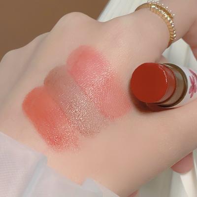 China Waterproof Strawberry 3 Color Packs Moisturizing Lip Balm Whitening for sale