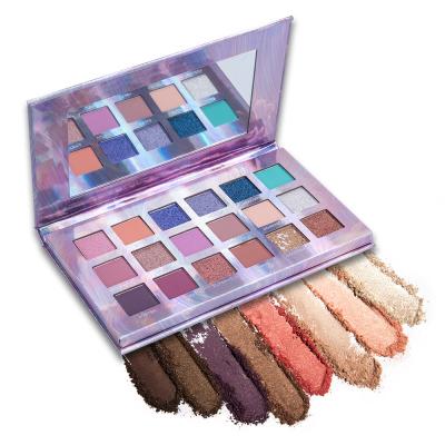 China 18 Color Eyeshadow Multi Dizzy Easy Color Waterproof Non - To Color Pearl Matte Eyeshadow Flat for sale