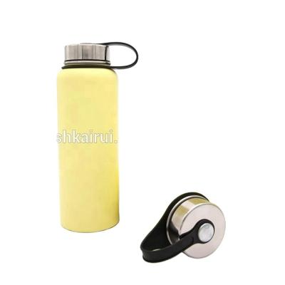 China Sustainable Logo 1200ML LFGB Wide Mouth Vacuum Stainless Steel Custom Double Walls Insulated Sports Water Bottle for sale