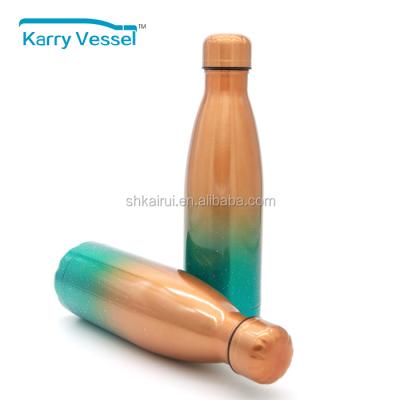 China 2019 Sustainable Double Wall Food Grade Stainless Steel Cola Shaped Vacuum Water Bottle for sale