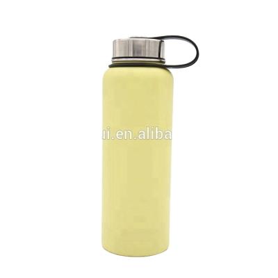 China PORTABLE Wide Mouth Double Wall Vacuum Insulated Stainless Steel Water Tumbler Travel Mug Bottle for sale