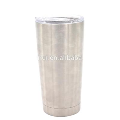 China 20oz 30oz Durable Travel Wall Stainless Steel Double Vacuum Insulated Tumbler With Lid for sale