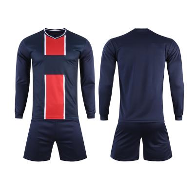 China Quick Dry Breathable Comfortable Soccer Training Long Sleeve Classic Custom Design Football Jersey for sale