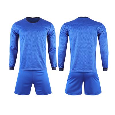 China Quick Dry Breathable Comfortable Adult Wear Football Set Long Sleeve Custom Sublimation Soccer Jersey for sale