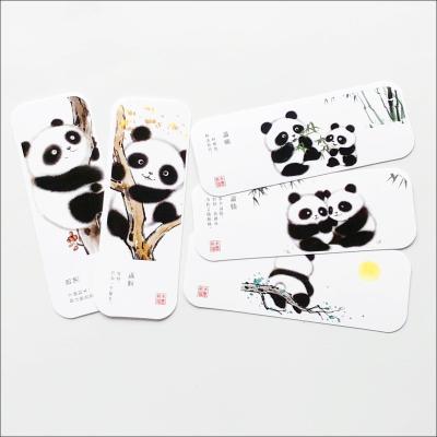 China China Beautifully Made Panda Paper Bookmarks Inspirational Custom Printing Cute Animal Bookmarks for sale