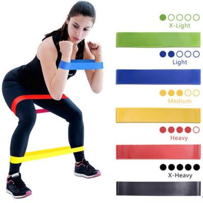 China Wholesale Durable Large Exercise Hip Mill Yoga Gym Resistance Bands 5pcs Resistance Bands Custom for sale