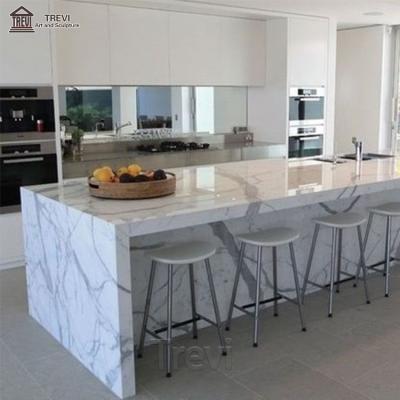 China Modern luxury style modern kitchen or bathroom interior vanity tops marble countertop for sale