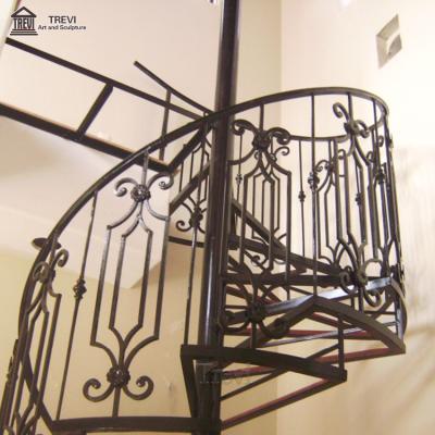 China Easily Assembled Decorative Wrought Iron Baluster Stair Gate Wrought Iron Fence Baluster For Sale for sale