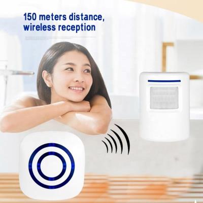 China Modern Smart Induction PIR Motion Sensor Activated Wireless Doorbell One Probe for sale