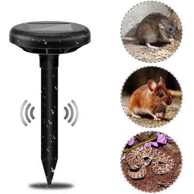 China 2 Pack Viable Solar Powered Sonic Mole Repellent Rodent Ultrasonic Pest Repeller Outdoor Pest Control Repels Mole Rodent For Farm for sale