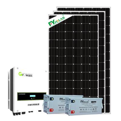 China Commercial solar panel system 5kw 10kw energy storage system 6kw solar panel for home complete kit for sale