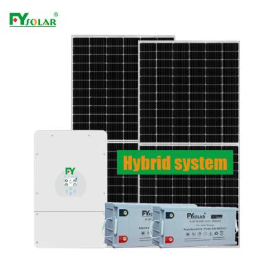 China Complete Home Storage Home System Solar System 5kw 10kw Hybrid Solar Power System for sale