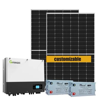 China Home Stand Alone Solar Home System 5KW Complete Solar Panel Generator With Inverter Renewable Energy Systems for sale