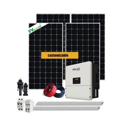 China Commercial 2KW On Grid Solar Panel System Generator Panel System 10kw Solar Home Solar Kit for sale