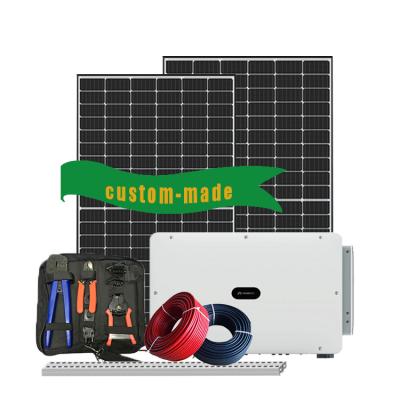 China Commercial on-grid solar power system 100kw solar system 100kw complete solar farm 50kw for sale