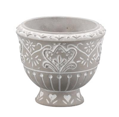 China New Arrival Cement Urn Garden Planter Statue Pedestal Planter Urns Vintage Style Concrete Flower Pot for sale