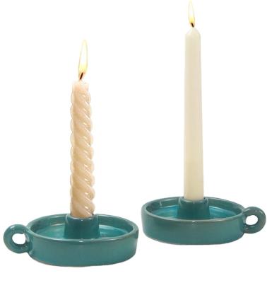 China Modern Ceramic Nordic Style Candle Holder Candlestick Pot Candle Display Holder Burning Desktop Ornament for Home Wedding Party for sale