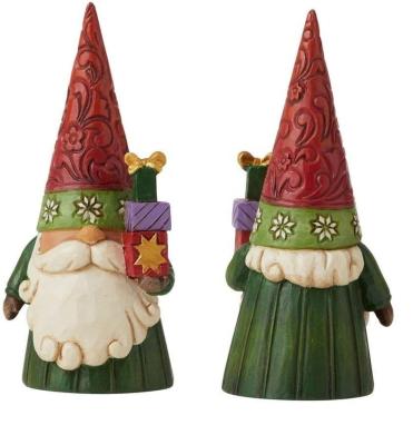 China Customized Fashionable Design Magnesia Status Christmas Gnome With Tree Figurine Ornament For Gifts for sale