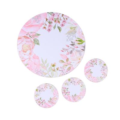 China Factory Direct Selling New Viable Custom Popular Fashion Sublimation Pink Empty Place Mats For Sale for sale