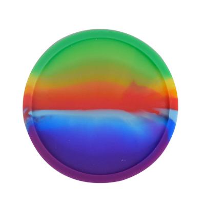 China OEM Wholesale Price Factory China Round Rainbow Silicone Coaster Custom 2022 New Design Viable for sale