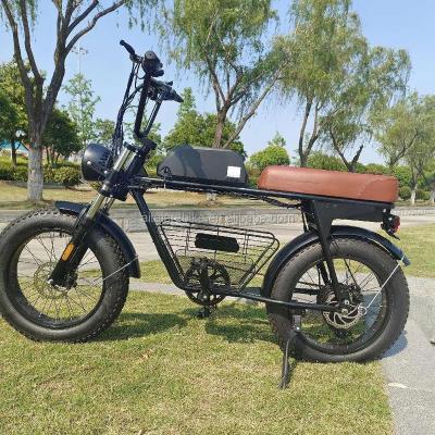 China Super Cheap Electric Bike 73 Fat Electric Bike 750W1000w 1500w 3000w 48V Retro Mountain Bike Electric Dirt Bike Retro Sports Bikes Mountain for sale