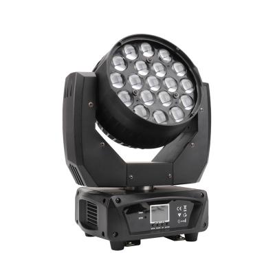 China Theme Park 0-100% Adjustment LED 19pcs X Linear Moving Head 15W RGBW 4 Zoom IN1 Wash Light for sale