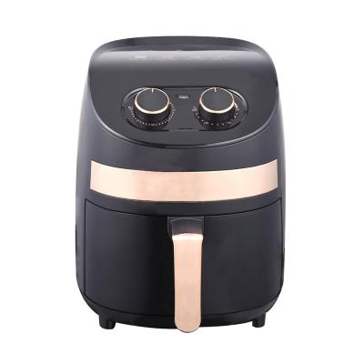 China Heat Resistant Material Inside Mini Enclosure 3.5L Capacity Easy Carry Air Fryer Non-Stick Basket Oil Free Low Fat Smokeless Healthy Cooker for sale