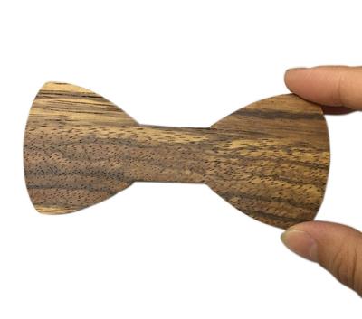 China Natural Wooden Factory Custom Wooden Bow Ties Personalized Wooden Bow Tie For Wedding Gift Special Gift for sale