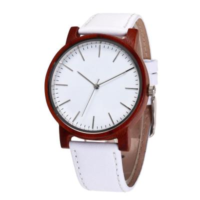 China Non-specific 2020 best-selling wholesale luxury red wood sandal custom watch logo quartz leather watches for sale