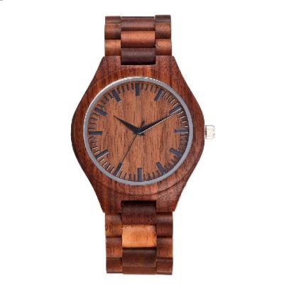 China Non-Specific Ali Best Seller Handmade Walnut Men Watch Customized Private Logo Quartz Wristwatches for sale