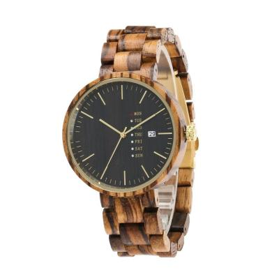 China High Quality Zebra 2020 Wooden Watch Factory Custom Logo Non-specific Wristwatch Online Sale for sale