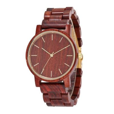 China Non-Specific Single Pointer Quartz Ladies Watch Brand Your Own Red Sandalwood Luxury Watches for sale