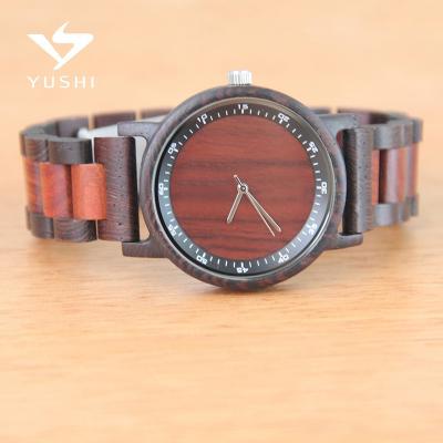 China 2017 OEM Wholesale Natural Quartz Waterproof Men's Wrist Wood Watches Water Resistant for sale