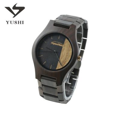 China Unique Patent Non-Specific Wood Watches Customized Own Logo On Ebony Wooden Watch Face for sale