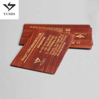 China Business Cards Bamboo Wood Piece Wooden Laser China Wooden Name Card Customized for sale