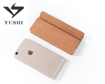 China 2018 Premium Wooden Natural Wood Arts Opens Stand Cell Phone Display Stand Wood Phone Holder for sale