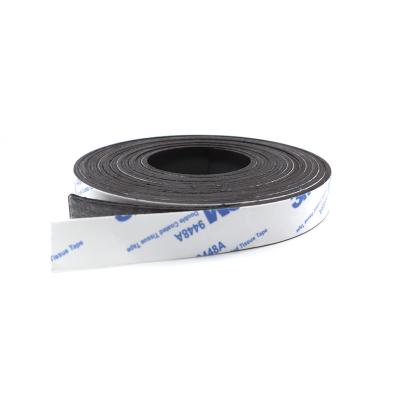 China Industrial Magnet Super Strong Adhesive Rubber Magnet Tape Flexible Magnetic Strips With Adhesive Backing for sale