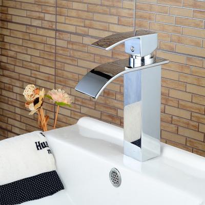 China Thermostatic Faucets Wholesale Hot And Cold Water Wash Faucet Brass Single Handle Face Basin Faucet for sale