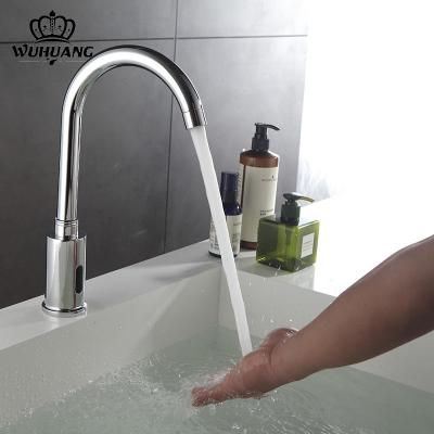 China Sense Faucets Factory Kitchen Basin Stainless Steel Touchless Tap Water Tap Automatic Infrared Smart Faucet With Sensor for sale