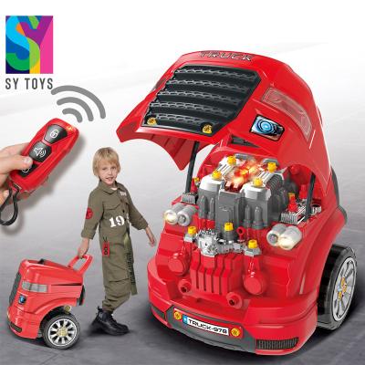 China SY electric lighting rc toy repair tools electronic remote control assembling musical infrared car for sale