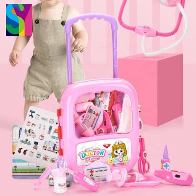 China Game SY's Playful Doctor Toy Set Children Educational Medical Pretend Doctor Role Play Suitcase Toy for sale